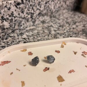 Kendra Scott Tessa Stud - Gray with Silver Lining